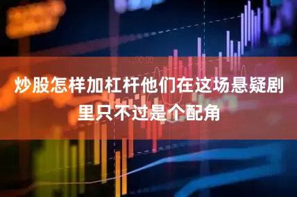 炒股怎样加杠杆他们在这场悬疑剧里只不过是个配角